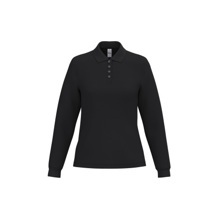 Polo punto piqué LSL mujer