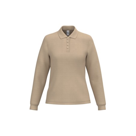 Polo punto piqué LSL mujer