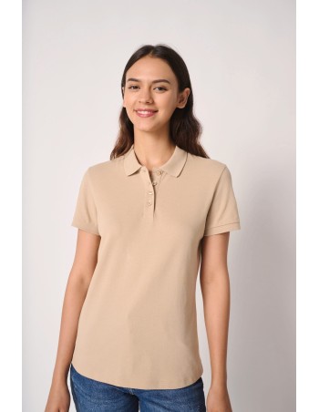 Polo punto piqué mujer