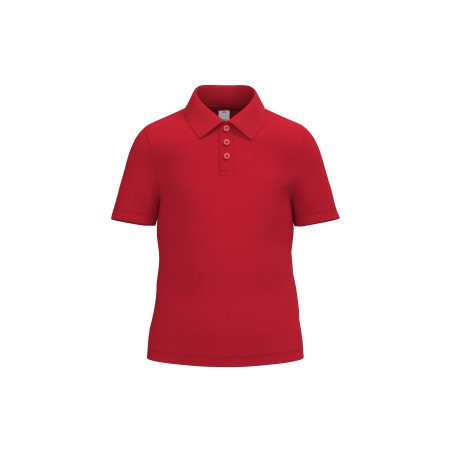 Kids\\\' pique polo shirt