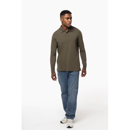 Men\\\'s long-sleeved polo shirt
