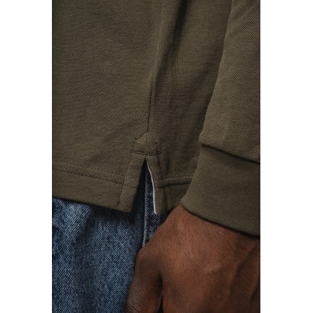 Men\\\'s long-sleeved polo shirt