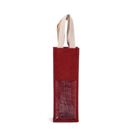 Bolsa de yute para botella