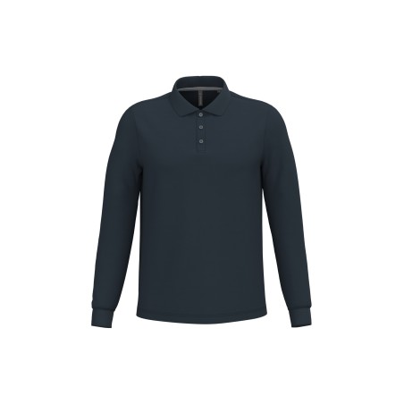 Men\\\'s long-sleeved polo shirt