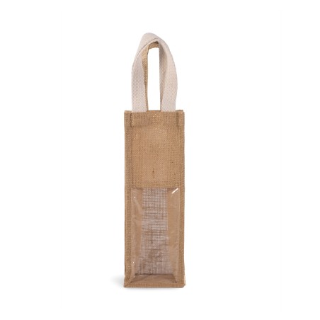 Bolsa de yute para botella