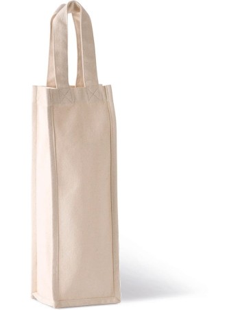 Cotton canvas bottle bag