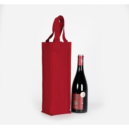 Cotton canvas bottle bag