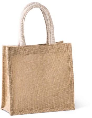 Jute canvas tote - small