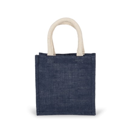 Bolsa estilo tote de tela de yute, modelo pequeño