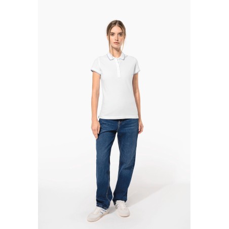 Polo de manga corta mujer