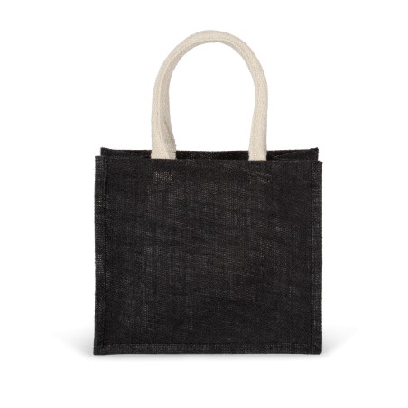 Bolsa estilo tote de tela de yute, modelo mediano