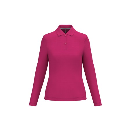 Ladies\\\' long-sleeved polo shirt