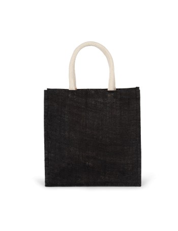 Bolsa estilo tote de tela de yute, modelo grande 2