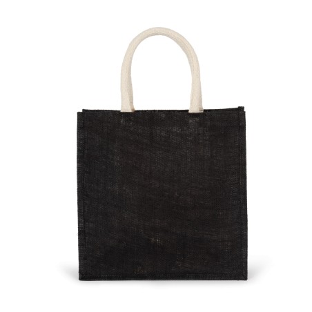 Bolsa estilo tote de tela de yute, modelo grande