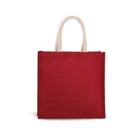 Bolsa estilo tote de tela de yute, modelo grande