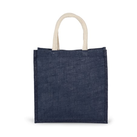 Bolsa estilo tote de tela de yute, modelo grande