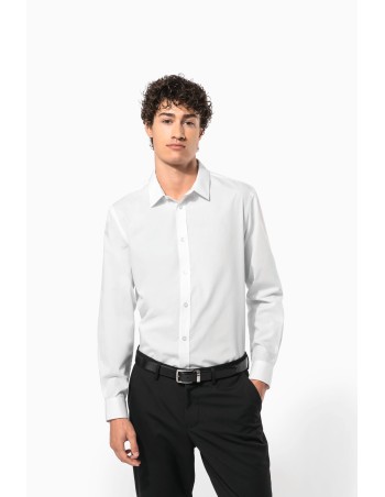 Men’s poplin easy care polycotton shirt