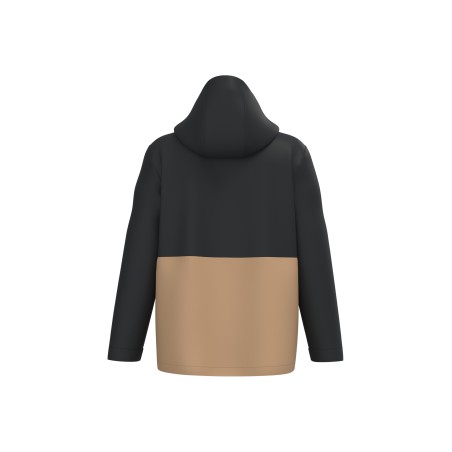 Parka 3 en 1 impermeable con capucha bicolor unisex