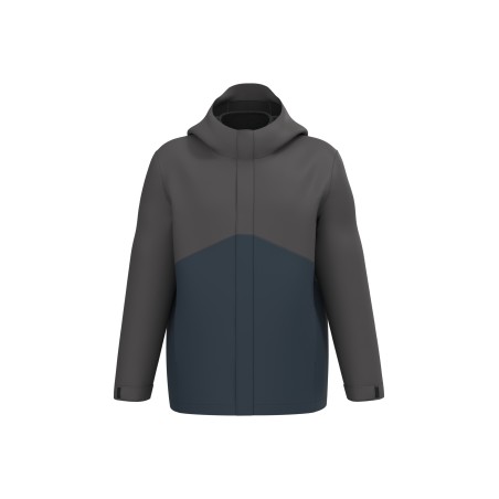 Parka 3 en 1 impermeable con capucha bicolor unisex