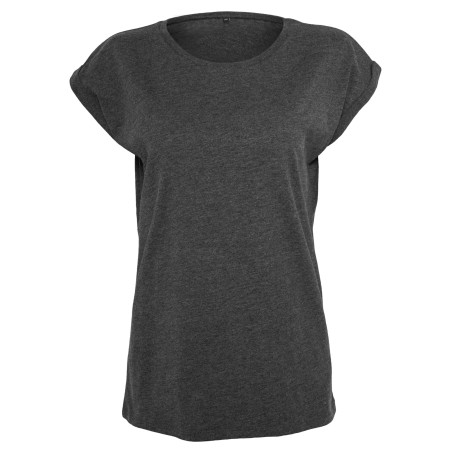 Ladies\\\' rolled-up sleeves t-shirt