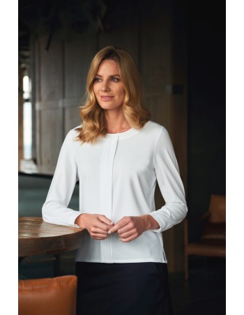 Blusa Riola de crêpe de China