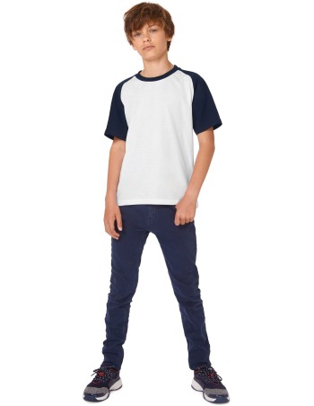 Camiseta Baseball bicolor niños