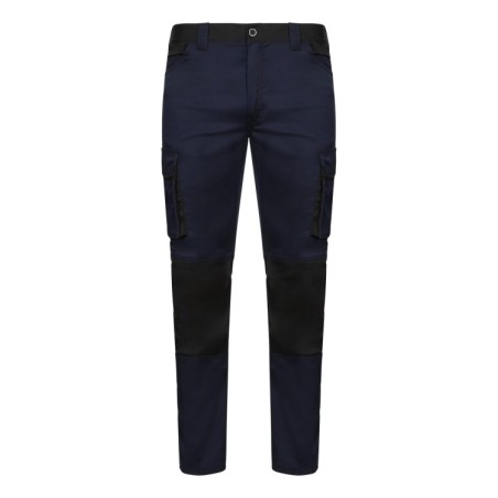 PANTALÓN MULTIBOLSILLOS ELÁSTICO BICOLOR