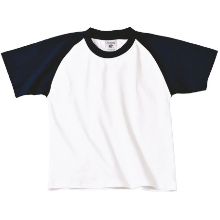 Camiseta Baseball bicolor niños