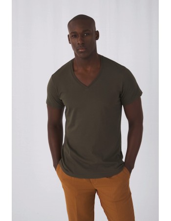 Camiseta Orgánica Inspire cuello de pico hombre