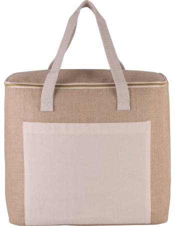Bolsa isotérmica de yute - modelo grande