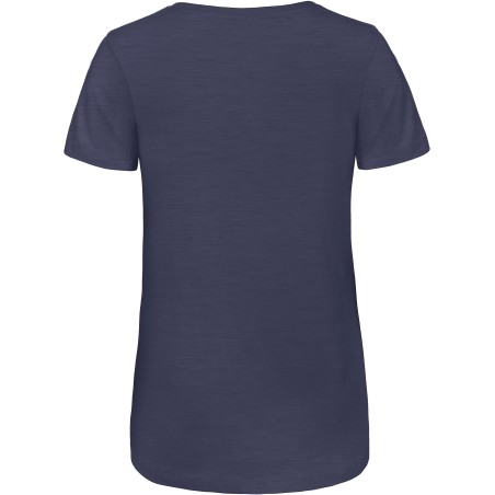 Camiseta Triblend cuello de pico mujer