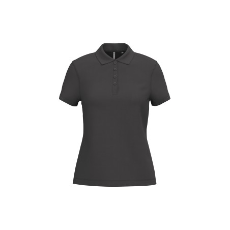 Polo piqué manga corta de mujer