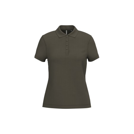 Polo piqué manga corta de mujer