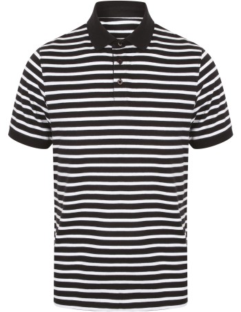 Striped jersey polo shirt 2
