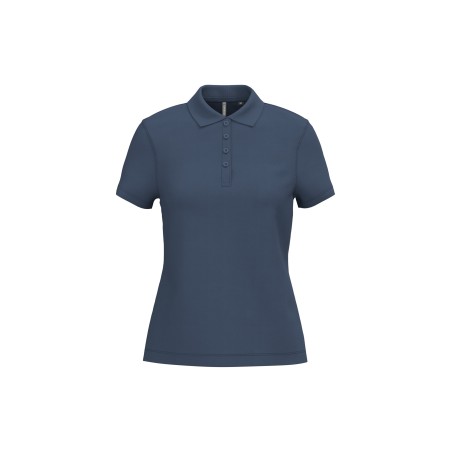 Polo piqué manga corta de mujer