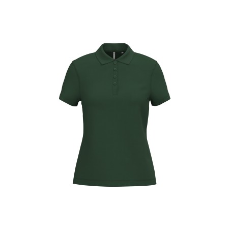 Polo piqué manga corta de mujer