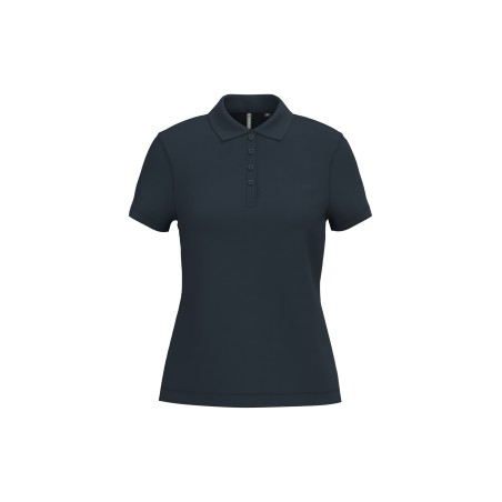 Polo piqué manga corta de mujer
