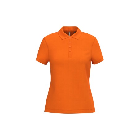 Polo piqué manga corta de mujer