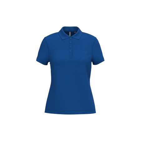 Polo piqué manga corta de mujer