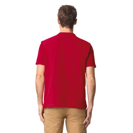 Polo piqué bicolor mujer