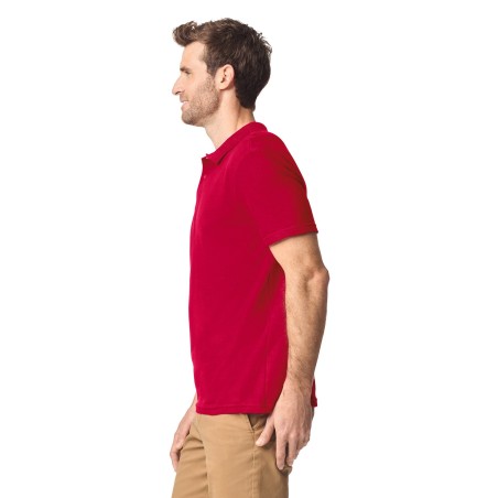 Polo piqué bicolor mujer