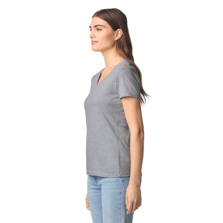 Camiseta SoftStyle cuello de pico mujer