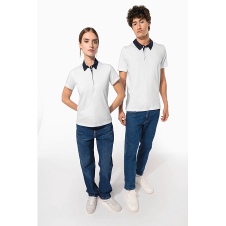 Polo jersey bicolor hombre
