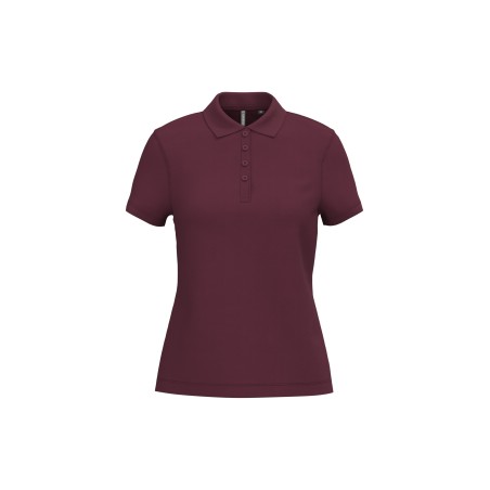 Polo piqué manga corta de mujer