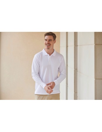 Polo Cool Plus® manga larga unisex 2