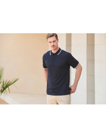 Polo Cool Plus® con ribete