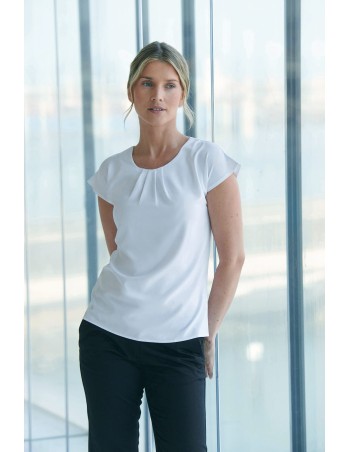 Ladies\\\' pleat front blouse