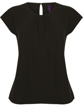 Ladies\\\' pleat front blouse 2