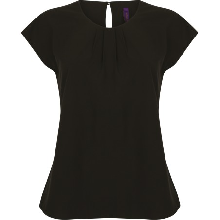 Ladies\\\' pleat front blouse