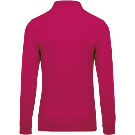 Polo piqué de manga larga de hombre